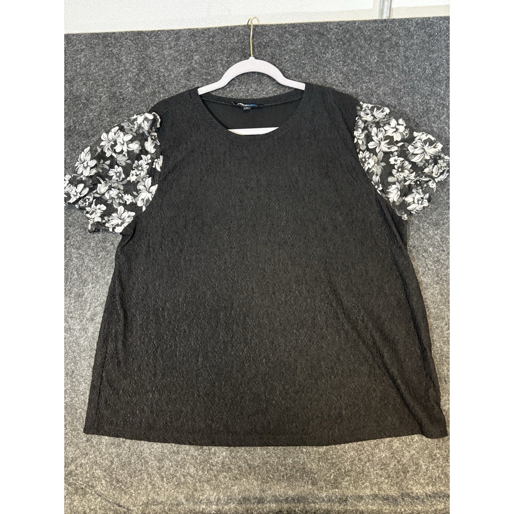 Alice Blue Black & White Women's Blouse‎ Size 2xl